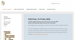Desktop Screenshot of festivalfutura.fr