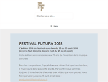 Tablet Screenshot of festivalfutura.fr